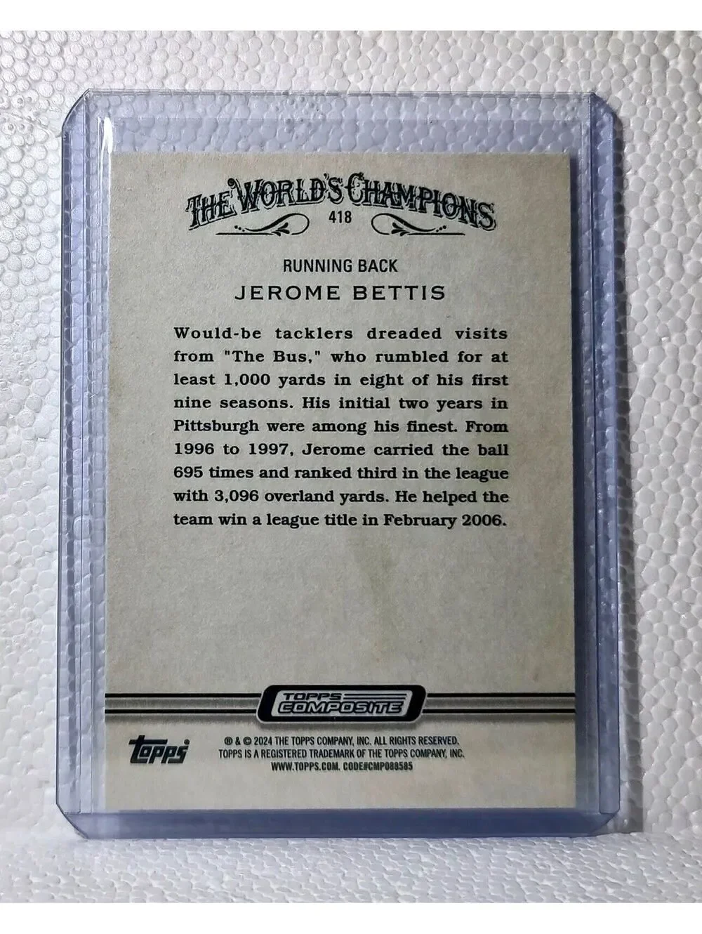 N/A jerome bettis